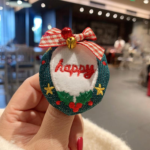 Christmas cartoon brooch